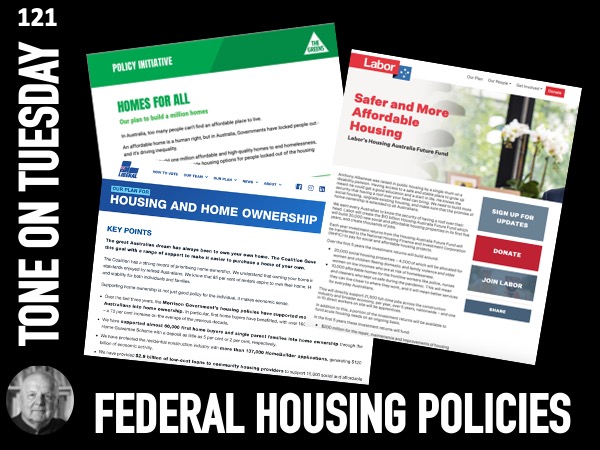 Ton du mardi 121 : Politiques fédérales en matière de logement